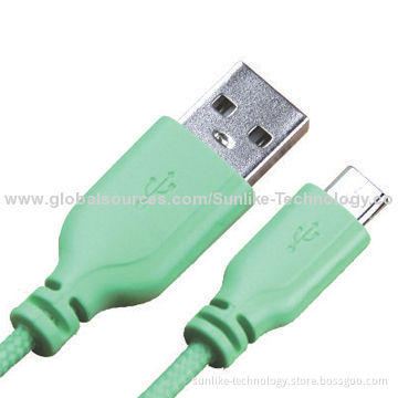 Micro USB Cable for Samsung with Soft Colorful Nylon Jacket